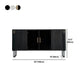 Sideboard in pietra da pranzo a buffet lucido glam con gambe