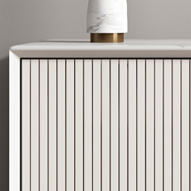 Glam Dining Buffet with Drawers Stone and Wood Sideboard Buffet Clearhalo 'buffet_sideboard' 'Buffets & Sideboards' 'furn' 'furn_buffet_sideboard' 'Furniture' 'Kitchen & Dining Furniture' 5970606