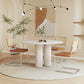 Round Stone Dining Table Contemporary Dining Table for Dining Room