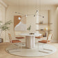 Round Stone Dining Table Contemporary Dining Table for Dining Room