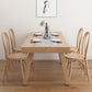 Pine Wood Dining Table Traditional Luxury Dining Table with 4 Legs