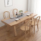 Pine Wood Dining Table Traditional Luxury Dining Table with 4 Legs