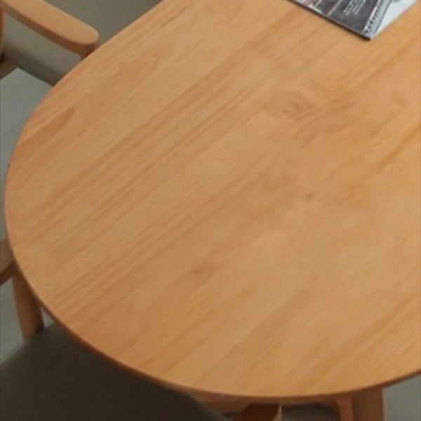Modern Oval Dining Table Pine Solid Wood Dining Table for Kitchen Clearhalo 'Dining Tables & Seating' 'Dining Tables' 'dining_table' 'furn' 'furn_dining_table' 'Furniture' 'Kitchen & Dining Furniture' 5970884