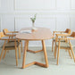 Modern Oval Dining Table Pine Solid Wood Dining Table for Kitchen Clearhalo 'Dining Tables & Seating' 'Dining Tables' 'dining_table' 'furn' 'furn_dining_table' 'Furniture' 'Kitchen & Dining Furniture' 5970890