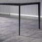 Mesa de comedor de piedra rectangular muebles modernos de 4 patas en acabado mate para interiores