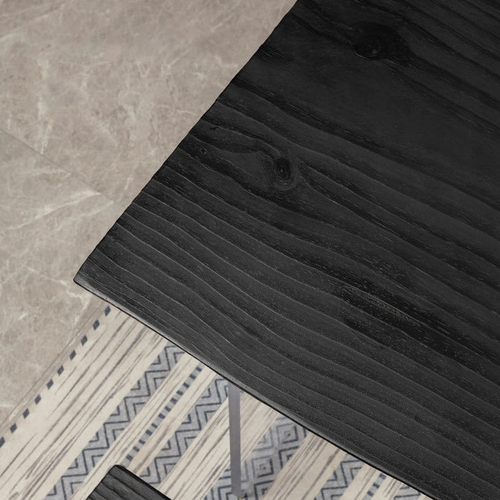 Houten bovenste eettafel traditionele luxe tafel met dubbele voetstukbasis