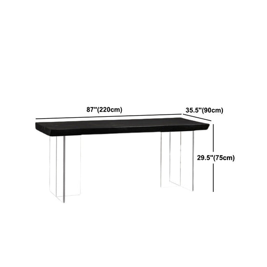 Tavolo da pranzo superiore in legno tavolo di lusso tradizionale con doppia base di piedistallo