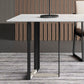 Tavolo da pranzo rettangolo tavolo contemporaneo con doppia base di piedistallo