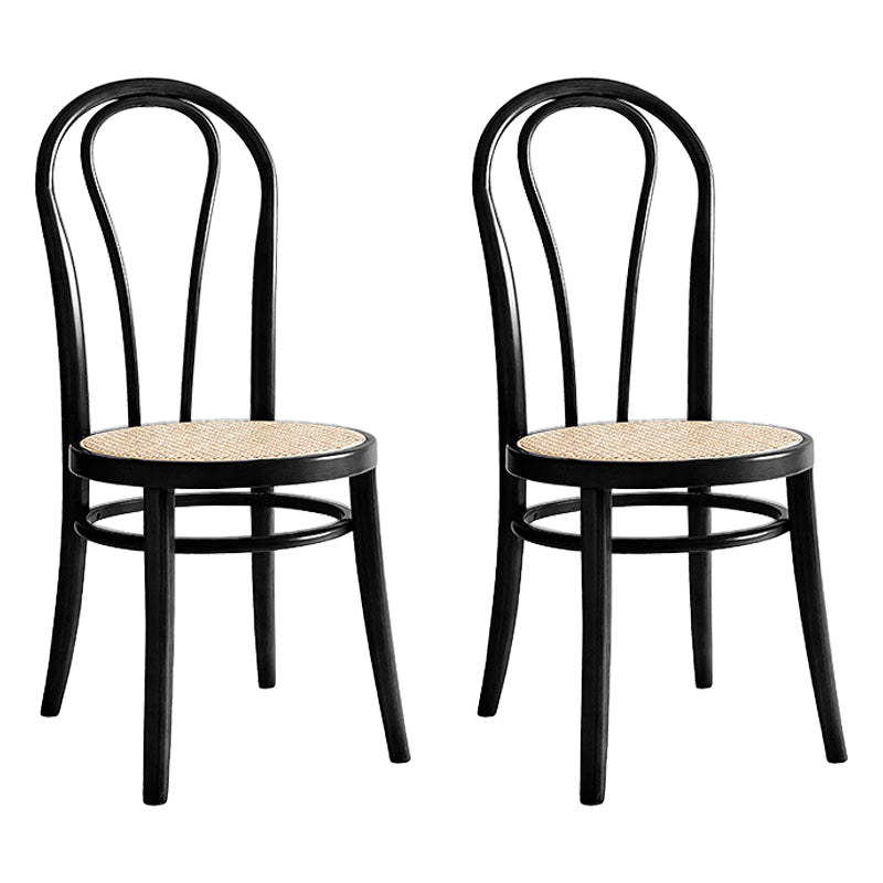 Solid Wood Dining Accent Chair Traditional Dining Room Chair Black 2 Piece Set Clearhalo 'Dining Chairs' 'Dining Tables & Seating' 'dining_chair' 'furn' 'furn_dining_chair' 'Furniture' 'Kitchen & Dining Furniture' 5971049