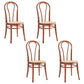 Solid Wood Dining Accent Chair Traditional Dining Room Chair Red Brown 4 Piece Set Clearhalo 'Dining Chairs' 'Dining Tables & Seating' 'dining_chair' 'furn' 'furn_dining_chair' 'Furniture' 'Kitchen & Dining Furniture' 5971059
