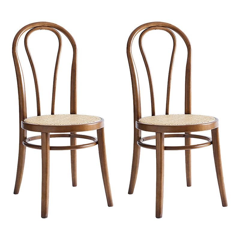 Solid Wood Dining Accent Chair Traditional Dining Room Chair Walnut 2 Piece Set Clearhalo 'Dining Chairs' 'Dining Tables & Seating' 'dining_chair' 'furn' 'furn_dining_chair' 'Furniture' 'Kitchen & Dining Furniture' 5971067