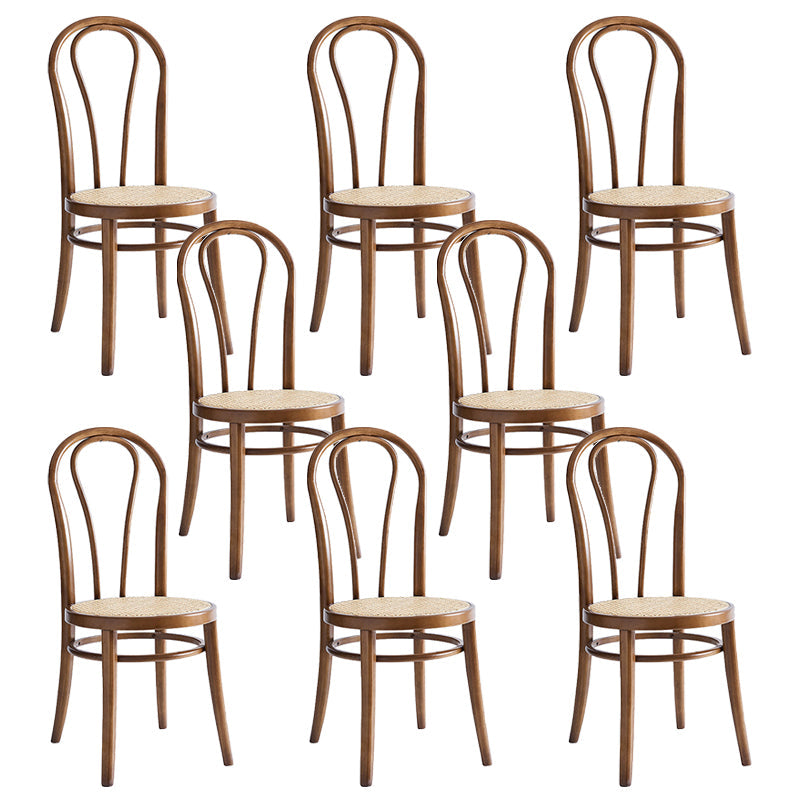 Solid Wood Dining Accent Chair Traditional Dining Room Chair Walnut 8 Piece Set Clearhalo 'Dining Chairs' 'Dining Tables & Seating' 'dining_chair' 'furn' 'furn_dining_chair' 'Furniture' 'Kitchen & Dining Furniture' 5971073