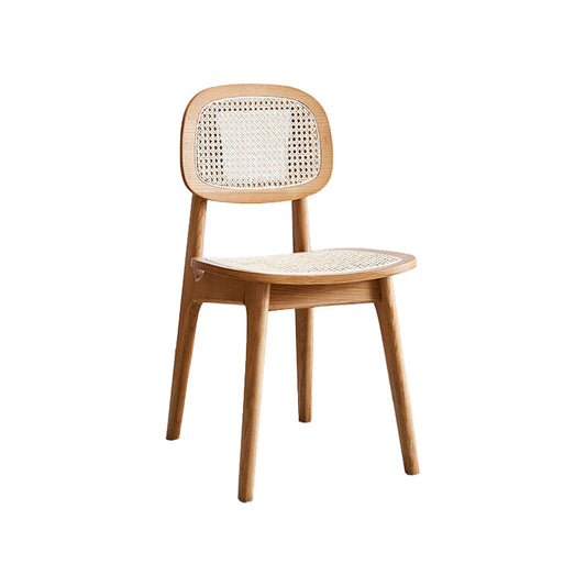 Open Back Dining Side Chair Traditional Solid Wood Side Chair Set