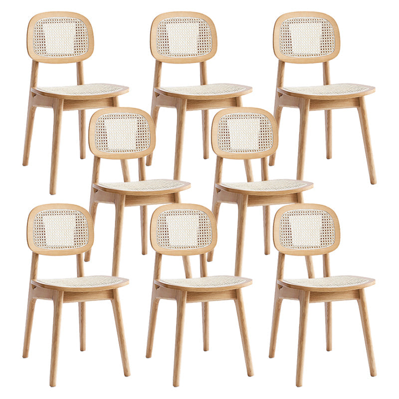 Silla lateral de comedor abierta