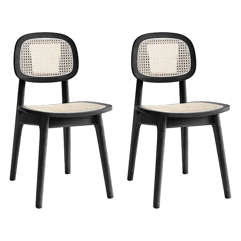 Silla lateral de comedor abierta