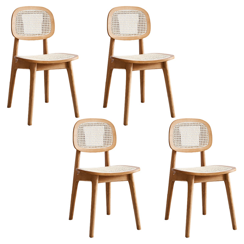 Silla lateral de comedor abierta