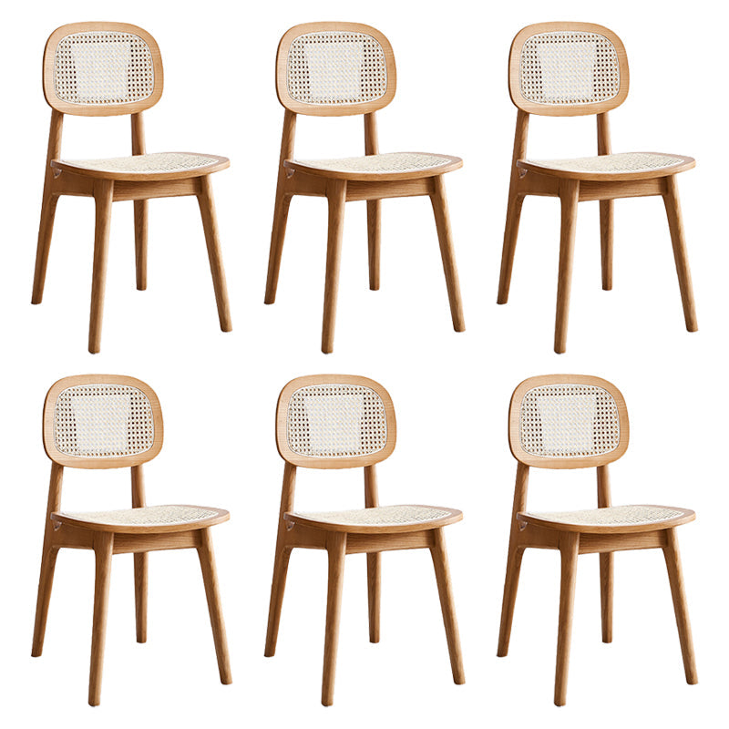 Silla lateral de comedor abierta