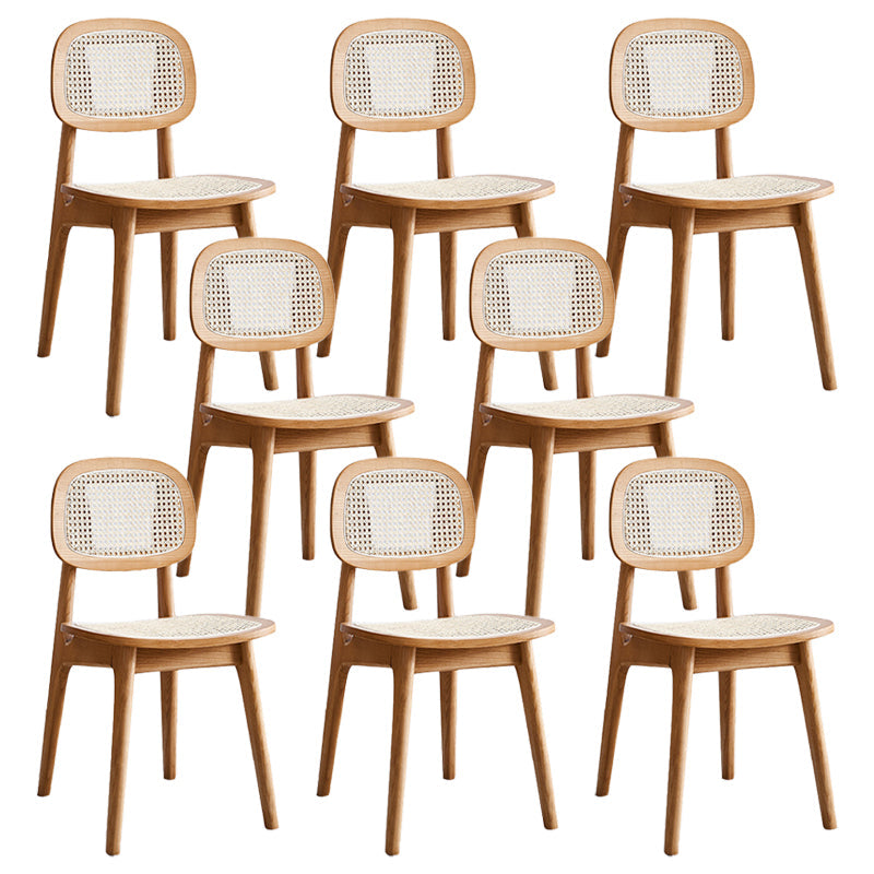 Silla lateral de comedor abierta