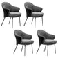 Silla de comedor de estilo contemporáneo silla de comedor tapizada en gris