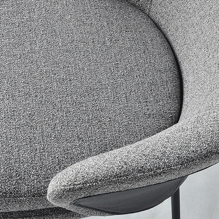 Silla de comedor de estilo contemporáneo silla de comedor tapizada en gris