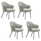 Silla de comedor de estilo contemporáneo silla de comedor tapizada en gris