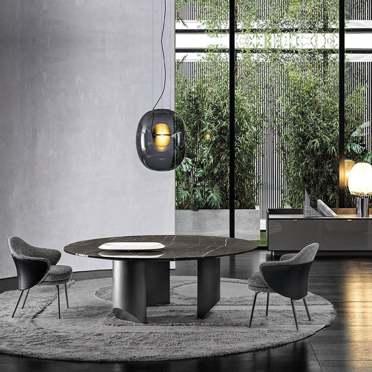 Silla de comedor de estilo contemporáneo silla de comedor tapizada en gris