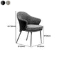 Silla de comedor de estilo contemporáneo silla de comedor tapizada en gris