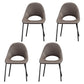 Industrial Dining Chair with Metal Legs Open Back Side Chair for Home Brown 4 Piece Set Clearhalo 'Dining Chairs' 'Dining Tables & Seating' 'dining_chair' 'furn' 'furn_dining_chair' 'Furniture' 'Kitchen & Dining Furniture' 5971190