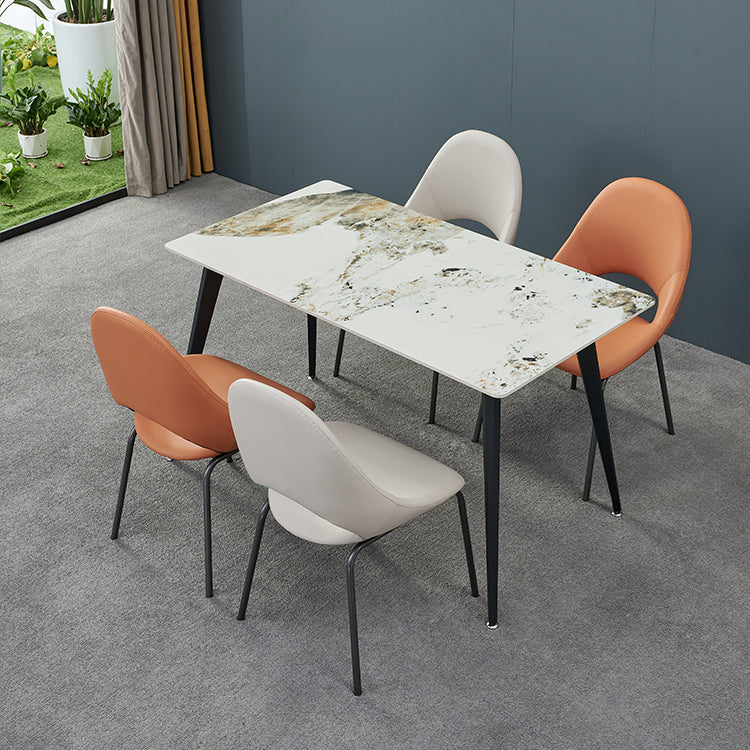 Industrial Dining Chair with Metal Legs Open Back Side Chair for Home Clearhalo 'Dining Chairs' 'Dining Tables & Seating' 'dining_chair' 'furn' 'furn_dining_chair' 'Furniture' 'Kitchen & Dining Furniture' 5971191