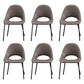 Industrial Dining Chair with Metal Legs Open Back Side Chair for Home Brown 6 Piece Set Clearhalo 'Dining Chairs' 'Dining Tables & Seating' 'dining_chair' 'furn' 'furn_dining_chair' 'Furniture' 'Kitchen & Dining Furniture' 5971193