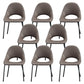 Industrial Dining Chair with Metal Legs Open Back Side Chair for Home Brown 8 Piece Set Clearhalo 'Dining Chairs' 'Dining Tables & Seating' 'dining_chair' 'furn' 'furn_dining_chair' 'Furniture' 'Kitchen & Dining Furniture' 5971194