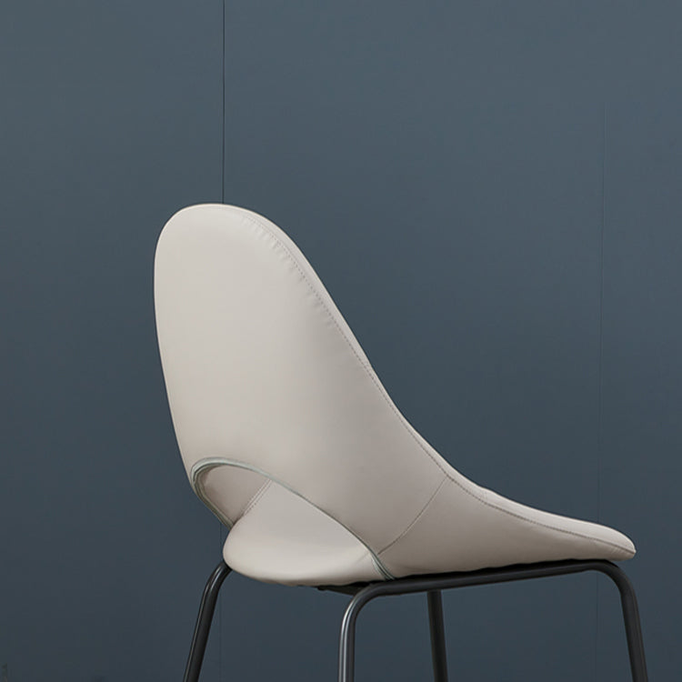 Industrial Dining Chair with Metal Legs Open Back Side Chair for Home Clearhalo 'Dining Chairs' 'Dining Tables & Seating' 'dining_chair' 'furn' 'furn_dining_chair' 'Furniture' 'Kitchen & Dining Furniture' 5971199