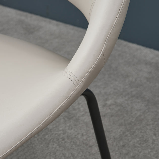 Industrial Dining Chair with Metal Legs Open Back Side Chair for Home Clearhalo 'Dining Chairs' 'Dining Tables & Seating' 'dining_chair' 'furn' 'furn_dining_chair' 'Furniture' 'Kitchen & Dining Furniture' 5971200