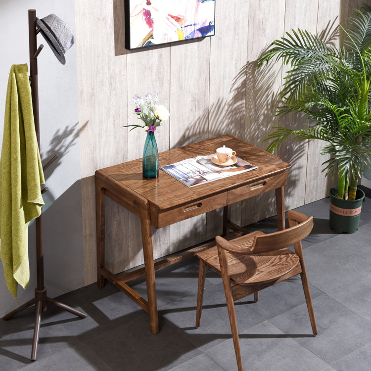 Vaste houten eetstoel Traditionele eetkamerstoel voor thuis