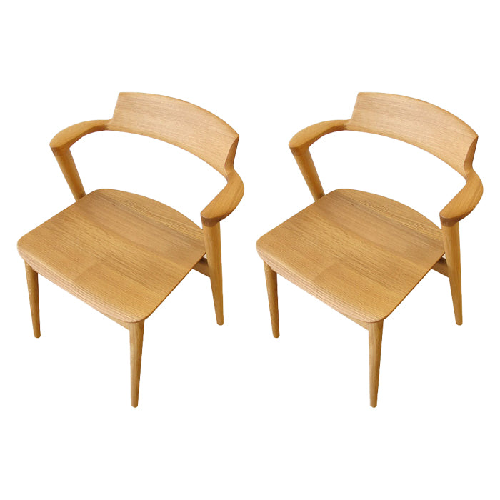 Vaste houten eetstoel Traditionele eetkamerstoel voor thuis