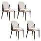 Parsons Dining Accent Chair Glam Armless Dining Chairs for Home Beige Black 4 Piece Set Clearhalo 'Dining Chairs' 'Dining Tables & Seating' 'dining_chair' 'furn' 'furn_dining_chair' 'Furniture' 'Kitchen & Dining Furniture' 5971240