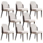 Parsons Dining Accent Chair Glam Armless Dining Chairs for Home Beige Black 8 Piece Set Clearhalo 'Dining Chairs' 'Dining Tables & Seating' 'dining_chair' 'furn' 'furn_dining_chair' 'Furniture' 'Kitchen & Dining Furniture' 5971245
