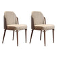 Parsons Dining Accent Chair Glam Armless Dining Chairs for Home Beige-Coffee 2 Piece Set Clearhalo 'Dining Chairs' 'Dining Tables & Seating' 'dining_chair' 'furn' 'furn_dining_chair' 'Furniture' 'Kitchen & Dining Furniture' 5971246