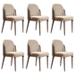 Parsons Dining Accent Chair Glam Armless Dining Chairs for Home Beige-Coffee 6 Piece Set Clearhalo 'Dining Chairs' 'Dining Tables & Seating' 'dining_chair' 'furn' 'furn_dining_chair' 'Furniture' 'Kitchen & Dining Furniture' 5971251