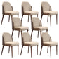 Parsons Dining Accent Chair Glam Armless Dining Chairs for Home Beige-Coffee 8 Piece Set Clearhalo 'Dining Chairs' 'Dining Tables & Seating' 'dining_chair' 'furn' 'furn_dining_chair' 'Furniture' 'Kitchen & Dining Furniture' 5971252
