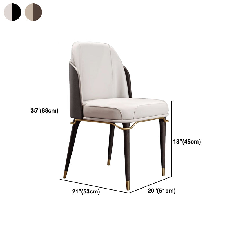 Parsons Dining Accent Chair Glam Armless Dining Chairs for Home Clearhalo 'Dining Chairs' 'Dining Tables & Seating' 'dining_chair' 'furn' 'furn_dining_chair' 'Furniture' 'Kitchen & Dining Furniture' 5971255