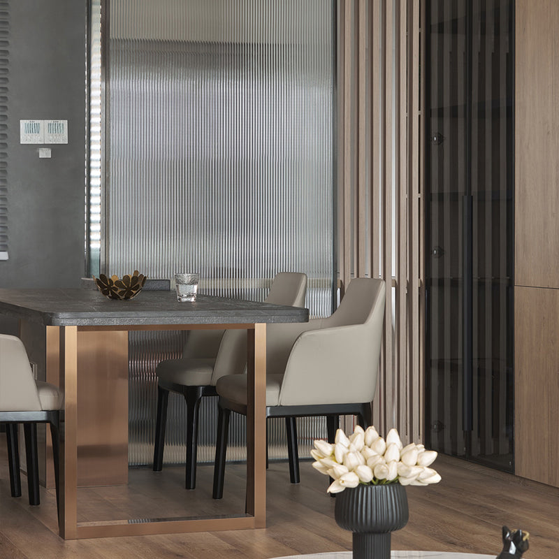 Upholstered Dining Accent Chair Faux Leather and Solid Wood Dining Room Chair Clearhalo 'Dining Chairs' 'Dining Tables & Seating' 'dining_chair' 'furn' 'furn_dining_chair' 'Furniture' 'Kitchen & Dining Furniture' 5971295