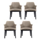 Upholstered Dining Accent Chair Faux Leather and Solid Wood Dining Room Chair With Arms 4 Piece Set Clearhalo 'Dining Chairs' 'Dining Tables & Seating' 'dining_chair' 'furn' 'furn_dining_chair' 'Furniture' 'Kitchen & Dining Furniture' 5971297
