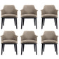 Upholstered Dining Accent Chair Faux Leather and Solid Wood Dining Room Chair With Arms 6 Piece Set Clearhalo 'Dining Chairs' 'Dining Tables & Seating' 'dining_chair' 'furn' 'furn_dining_chair' 'Furniture' 'Kitchen & Dining Furniture' 5971303