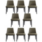 Upholstered Dining Accent Chair Faux Leather and Solid Wood Dining Room Chair Armless 8 Piece Set Clearhalo 'Dining Chairs' 'Dining Tables & Seating' 'dining_chair' 'furn' 'furn_dining_chair' 'Furniture' 'Kitchen & Dining Furniture' 5971306