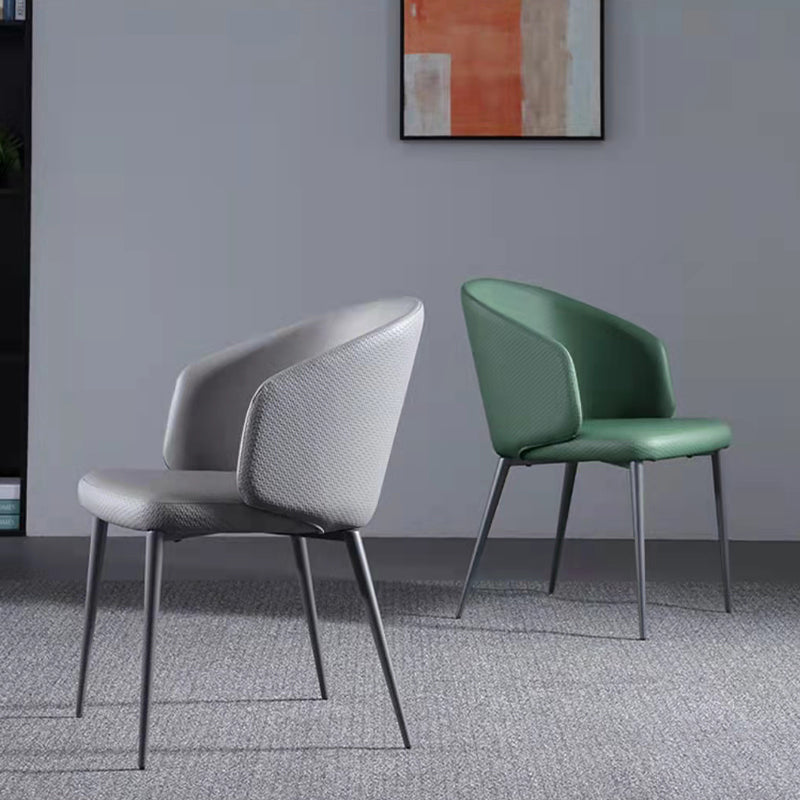 Modern Dining Chair with Metal Legs Upholstered Side Chair for Home Clearhalo 'Dining Chairs' 'Dining Tables & Seating' 'dining_chair' 'furn' 'furn_dining_chair' 'Furniture' 'Kitchen & Dining Furniture' 5971310