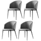 Modern Dining Chair with Metal Legs Upholstered Side Chair for Home Grey 4 Piece Set Clearhalo 'Dining Chairs' 'Dining Tables & Seating' 'dining_chair' 'furn' 'furn_dining_chair' 'Furniture' 'Kitchen & Dining Furniture' 5971316