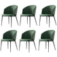 Modern Dining Chair with Metal Legs Upholstered Side Chair for Home Green 6 Piece Set Clearhalo 'Dining Chairs' 'Dining Tables & Seating' 'dining_chair' 'furn' 'furn_dining_chair' 'Furniture' 'Kitchen & Dining Furniture' 5971322