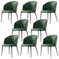 Modern Dining Chair with Metal Legs Upholstered Side Chair for Home Green 8 Piece Set Clearhalo 'Dining Chairs' 'Dining Tables & Seating' 'dining_chair' 'furn' 'furn_dining_chair' 'Furniture' 'Kitchen & Dining Furniture' 5971326