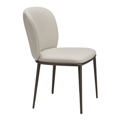 Moderne eetkamerstoelen armloze eetkamerstoelen met metalen benen voor keuken